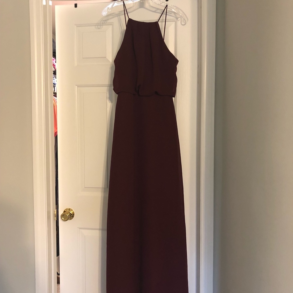 Sorella Vita Bridesmaid Dress in Burgundy